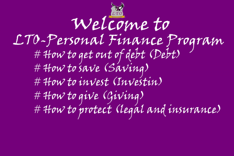 Personal Finance Program